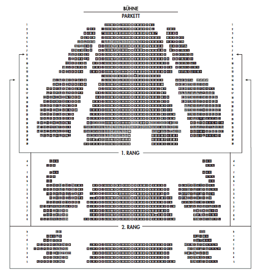 Saalplan Apollo Theater Stuttgart