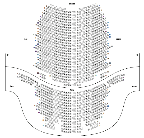 Saalplan TUI Operettenhaus Hamburg