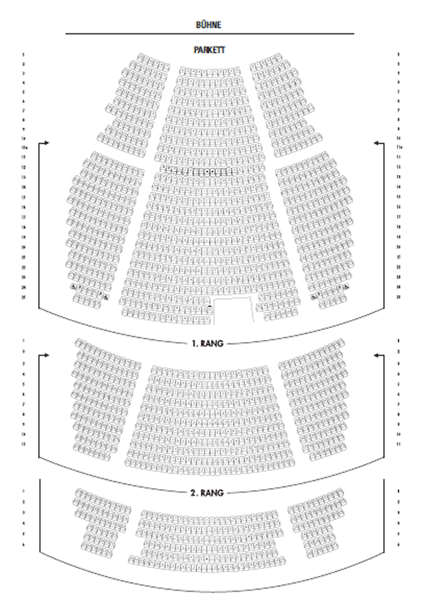 Saalplan Palladium Theater Stuttgart