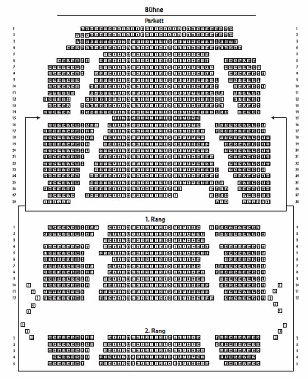 Saalplan Theater am Potsdamer Platz