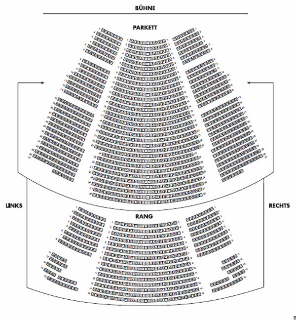 Saalplan Theater im Hafen Hamburg